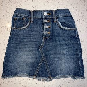 Denim mini skirt size medium (8) for girls